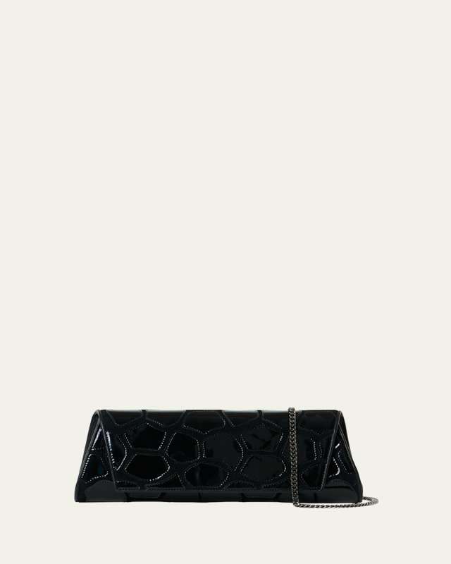Anouk Patchwork Small Trapezoid Clutch Bag